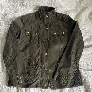 JCrew Downtown Field Jacket, olive green, size M